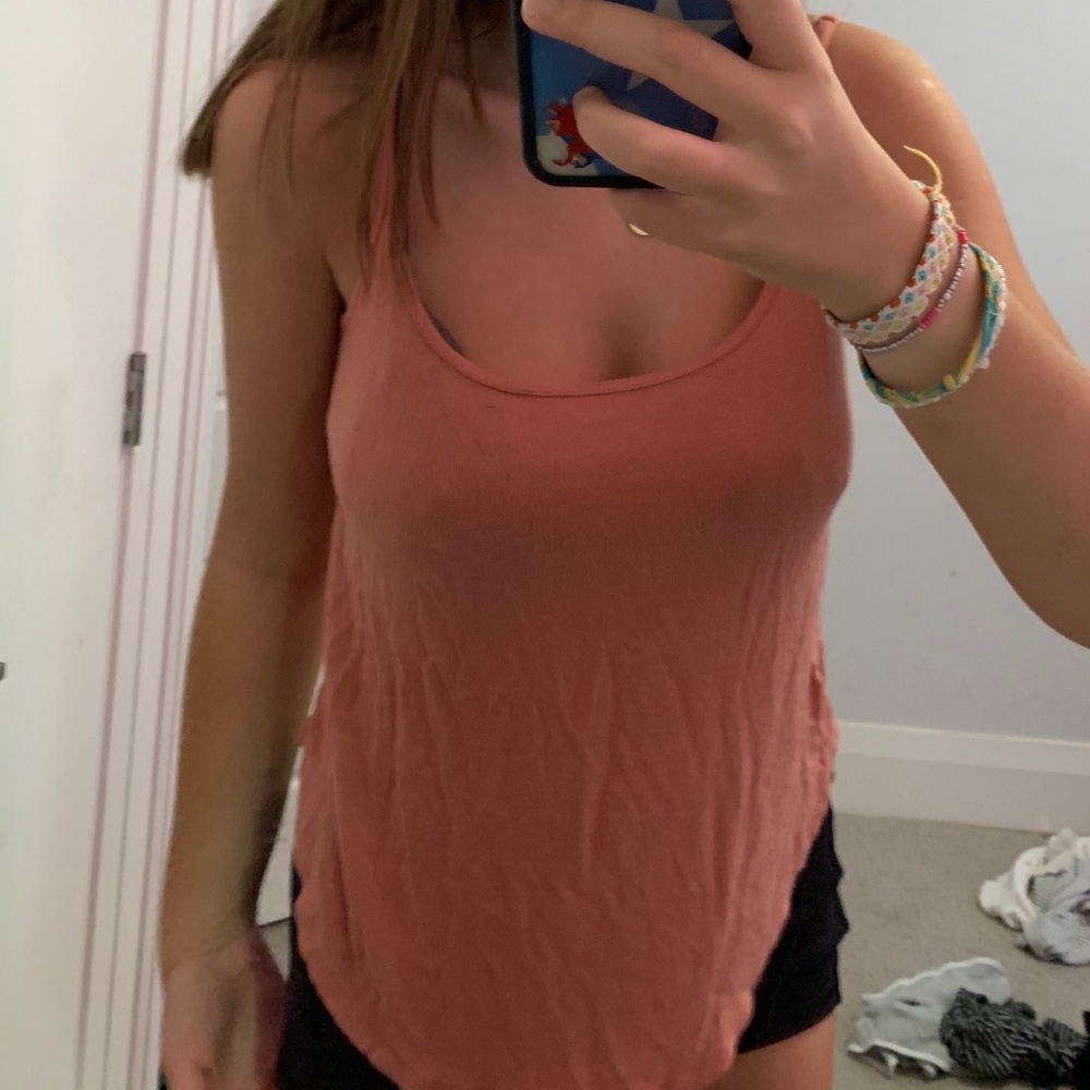 pink garage tank top